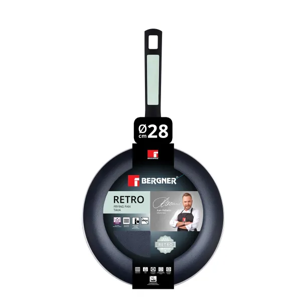 Keptuvė nelimpančiu dugnu Bergner Žalia Aliuminis Ø 28 cm