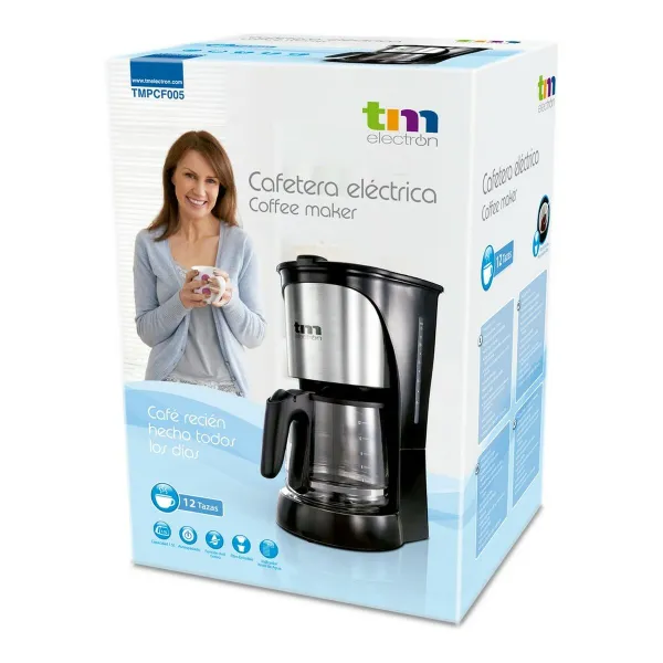 Pilošs Kafijas Automāts TM Electron 1000W 1,5 L 12 Чашки