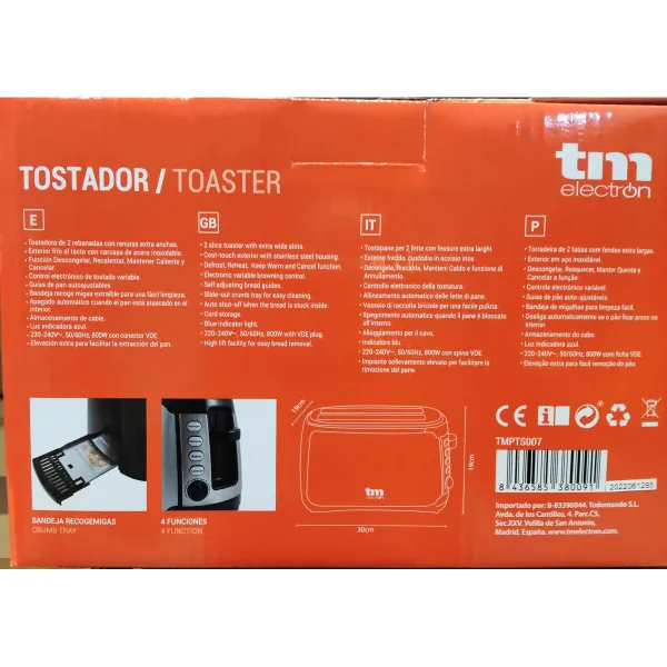 Röster TM Electron 800W 1400 W