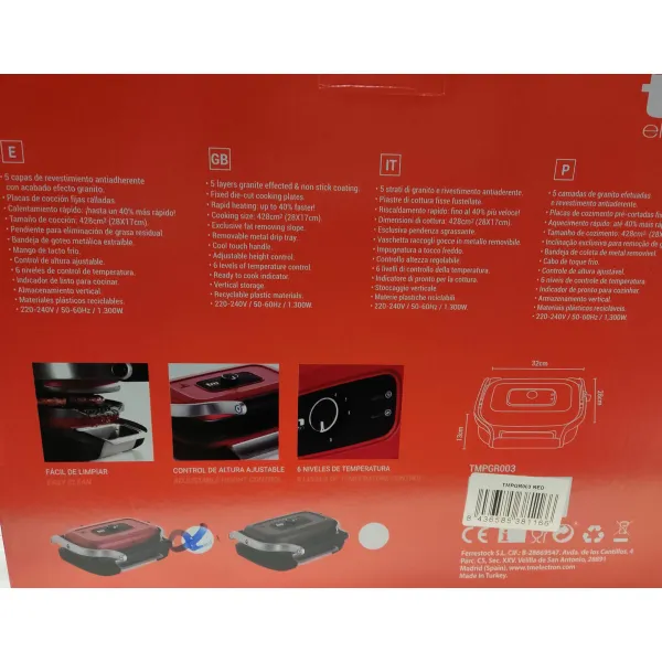 Grill TM Electron Красный 220-240V