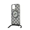 Karl Lagerfeld IML Crossbody Monogram Karl & Choupette Head MagSafe - Case for iPhone 15 / 14 / 13 (Black)