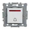 SPLENDOR EL0609 DOORBELL SWITCH WHITE WITH LIGHT