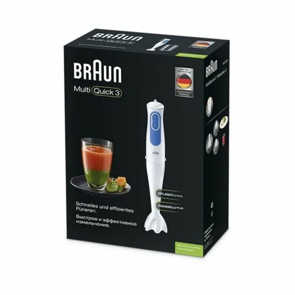 Sauvasekoitin Braun MQ 3000 Smoothie Valkoinen Valkoinen/Sininen 700 W