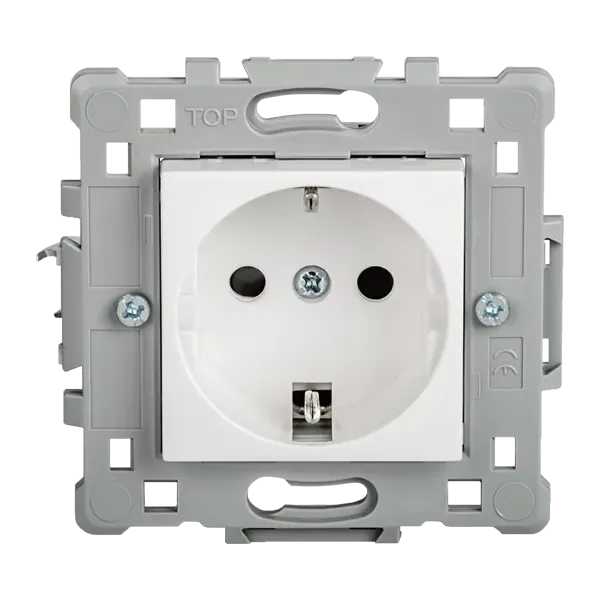 SPLENDOR EL0616 GERMAN TYPE SOCKET WHITE