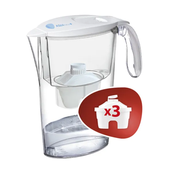 Puodelis-filtras TM Electron Skaidrus Plastmasinis 2,3 L (4 Dalys)