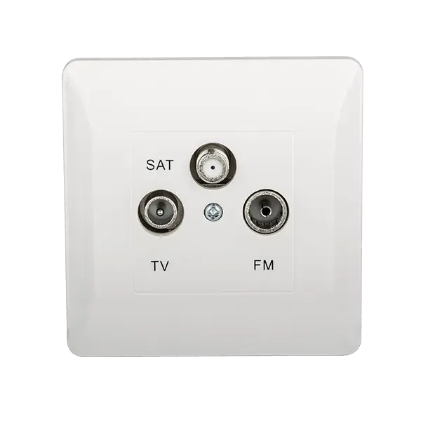 SPLENDOR EL0668 TV, FM, SAT SOCKET WHITE