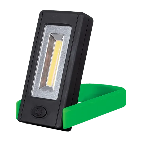 WORK LIGHT WITH ROTARY BASE 3W COB GREEN