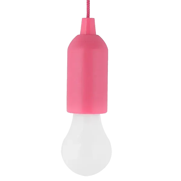 BULB SHAPE PULL LIGHT E-6621 1W PINK