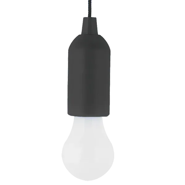 BULB SHAPE PULL LIGHT E-6621 1W BLACK