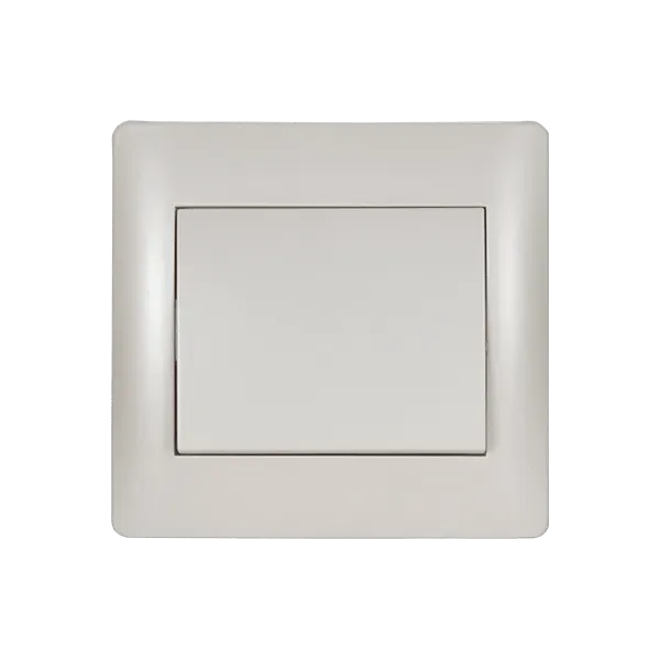 RHYME ONE BUTTON TWO WAY SWITCH WHITE METALLIC