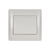 RHYME ONE BUTTON TWO WAY SWITCH WHITE METALLIC