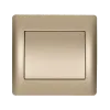 RHYME ONE BUTTON TWO WAY SWITCH CHAMPAGNE METALLIC