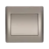 RHYME ONE BUTTON TWO WAY SWITCH GREY METALLIC