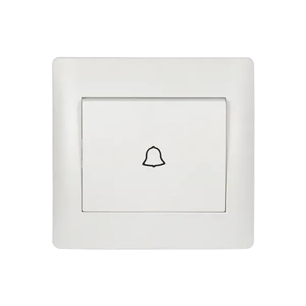 RHYME DOOR BELL SWITCH WHITE METALLIC