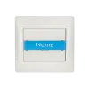 RHYMEDOOR BELL SWITCH WITH NAME CARD WHITE METALLIC