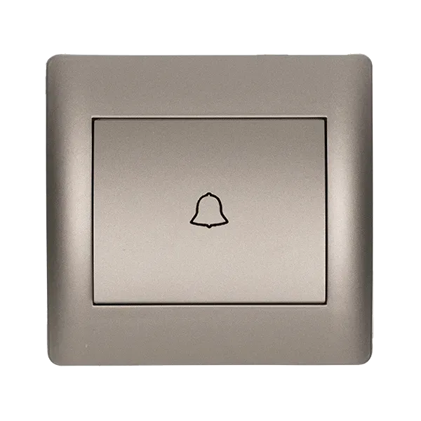 RHYME DOOR BELL SWITCH GREY METALLIC