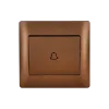 RHYME DOOR BELL SWITCH COFFEE METALLIC