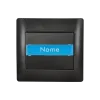 RHYMEDOOR BELL SWITCH WITH NAME CARD GRAPHITE METALLIC