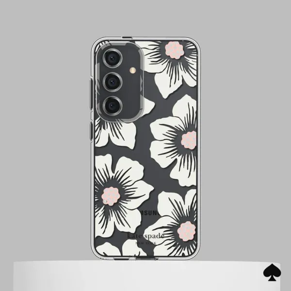 Kate Spade New York Protective Case - Samsung Galaxy S24 Case (Hollyhock Cream)