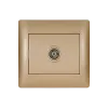 RHYME TV SOCKET GOLDEN METALLIC