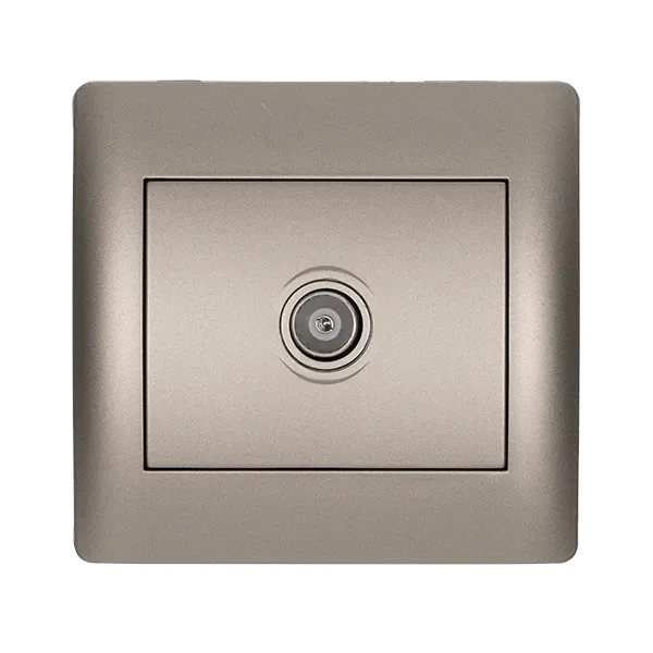 RHYME TV SOCKET GREY METALLIC