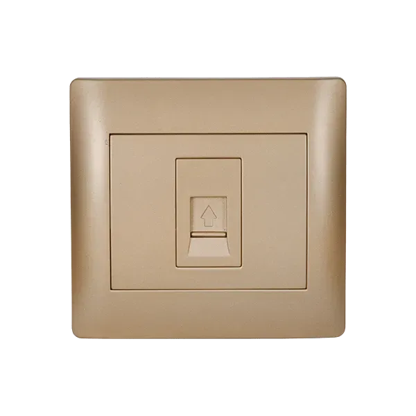 RHYME PHONE SOCKET GOLDEN METALLIC