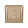 RHYME PHONE SOCKET GOLDEN METALLIC