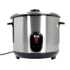 riisinkeitin TM Electron Teräs Lasi Ruostumaton teräs 900 W 2,2 L