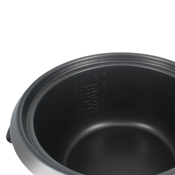 riisinkeitin TM Electron Teräs Lasi Ruostumaton teräs 900 W 2,2 L