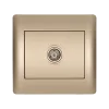 RHYME TV SOCKET CHAMPAGNE METALLIC