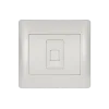 RHYME PHONE SOCKET WHITE METALLIC