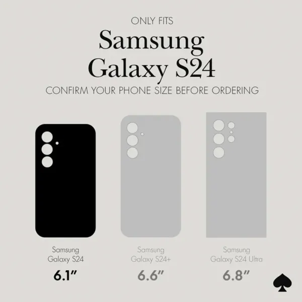 Kate Spade New York Protective Case - Samsung Galaxy S24 Case (Hollyhock Cream)
