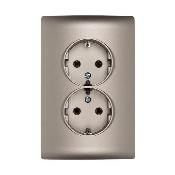 RHYME GERMAN TYPE SOCKET (DOUBLE) GREY METALLIC