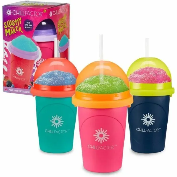 Cup for Making Ice Creams and Slushies with Recipes Bandai Chillfactor Granita Mug Rose Plastic
