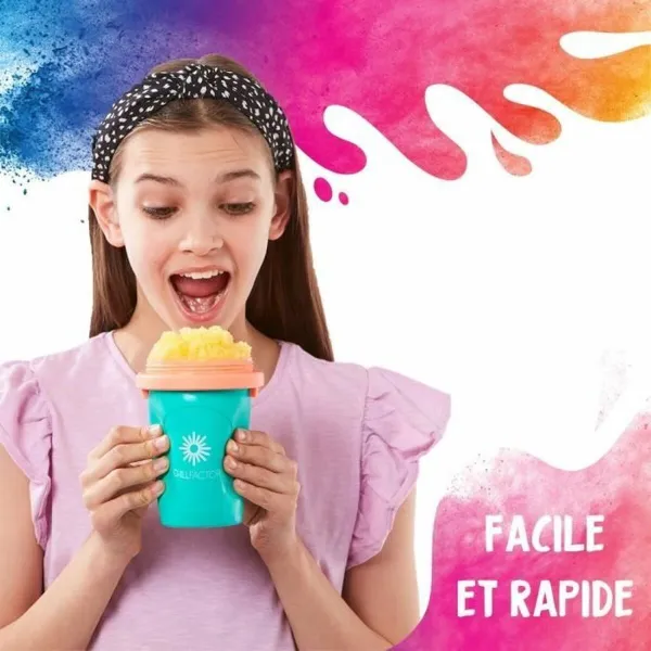 Puodelis ledams ir slašams gaminti su receptais Bandai Chillfactor Granita Mug Rose Plastmasinis