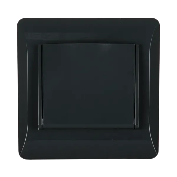 EL1629 PANEL WITH COVER PLATE FOR GERMAN TYPE SOCKET BLACK