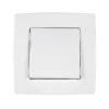 CITY ONE BUTTON CROSS SWITCH WHITE METALLIC