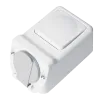 SOCKET+ONE BUTTON TWO WAY SWITCH 16А 250V, IP44