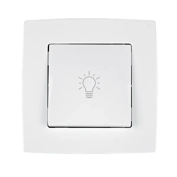 CITY PUSH LIGHT BUTTON SWITCH WHITE