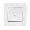 CITY PUSH LIGHT BUTTON SWITCH WHITE