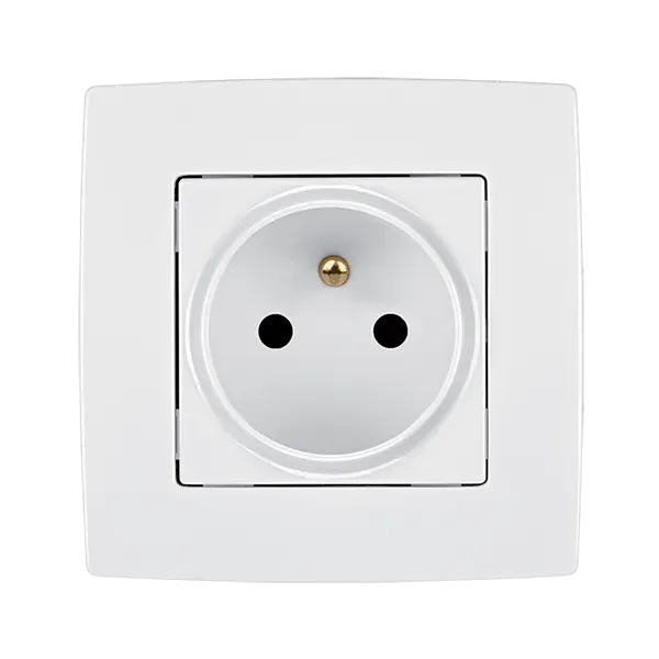 CITY FRENCH TYPE SOCKET WHITE METALLIC