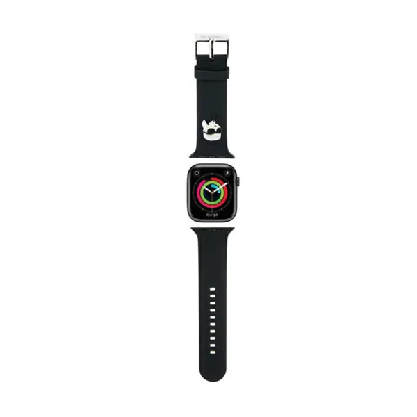 Karl Lagerfeld 3D Rubber Karl Head NFT - Strap for Apple Watch 42/44/45/49 mm (black)