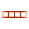 CITY FOURFOLD PANEL, ORANGE METALLIC