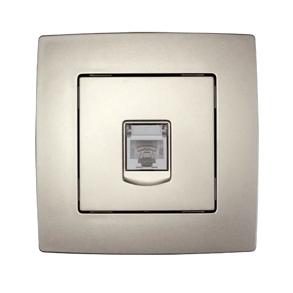 CITY PHONE SOCKET, CHAMPAGNE METALLIC