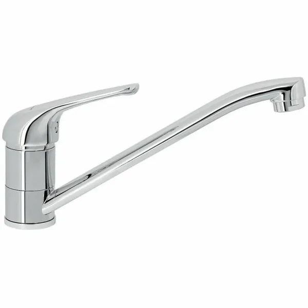Kitchen Tap Rousseau SUN NF Pelēks Sudrabains