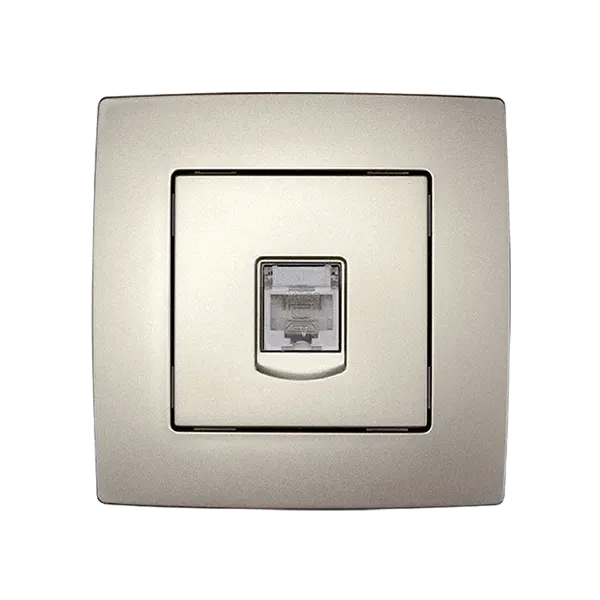 CITY COMPUTER SOCKET, CHAMPAGNE METALLIC