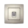 CITY COMPUTER SOCKET, CHAMPAGNE METALLIC