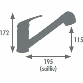Kitchen Tap Rousseau BAGO Металл