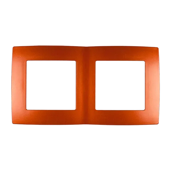 CITY DOUBLE PANEL, ORANGE METALLIC