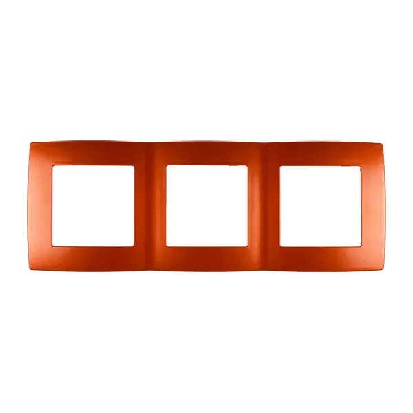 CITY TRIPLE PANEL, ORANGE METALLIC